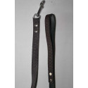 Patterned leather leash 2x120cm