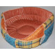 Orange foam lounger for cats