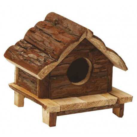 Wooden house Love Hut 15x15x15cm for rodents