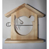 Kŕmitko na tukovú guľu 19x6x19cm pre papagáje