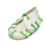 Topánka byvolia s vápnikom s farebným prešitím 7cm pre psov a mačky