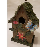 Plechový domček pre vtáky B pre papagáje