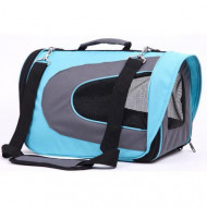 Prepravná taška 43x25x23cm modrá pre mačky