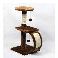 Škrábadlo hnedé 51x35x69,5cm pre mačky