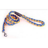 Guide nylon interlocked blue and yellow for dogs and cats