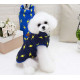 Dark-blue vest with flashes for dogs and cats