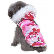 Maskáčová vesta ružová pre psov a mačky