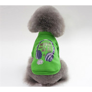 Mikina Music zelená pre psov a mačky