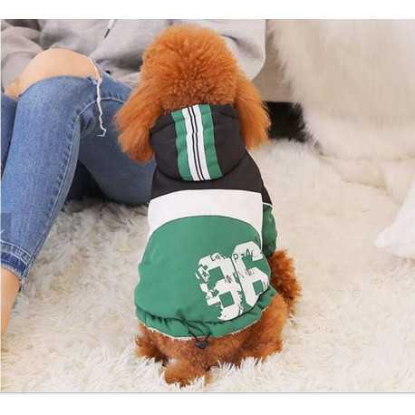 Bunda 86 zelená XS-7XL pre psov a mačky