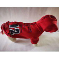 Mikina Circle červená pre psov a mačky