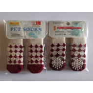 Ponožky, topánky a iné Ponožky Bordové- L