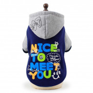 Mikina Nice modrá pre psov a mačky