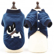 Jacket with dog blue for dogs and cats