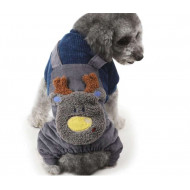 Corduroy overall blue for dogs and cats