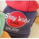 Sweatshirt Stay Wild blue for dogs and cats