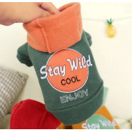Sweatshirt Stay Wild green for dogs and cats