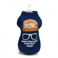 Mikina Stars modrá pre psov a mačky