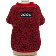 Fashion and clothes for the dog Jacket DaDaGou bordeaux