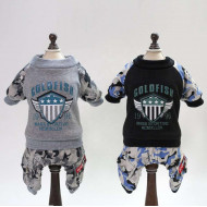 Overalls Goldfish gray for dogs and cats