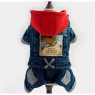 Jeans overall for dogs and cats