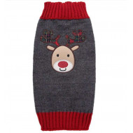 Svetr Sob šedý pro psy a kočky