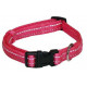 Reflective nylon collar fuchsia for dogs and cats