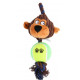 Rope monkey with a ball 24cm for dogs and cats