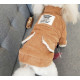 Menstrual jacket brown for dogs and cats