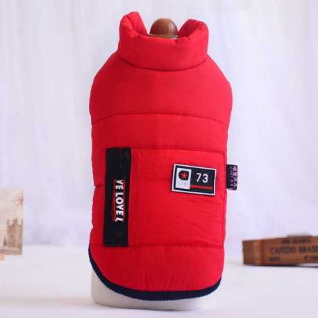 Jacket 73 red for dogs and cats