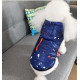 Jacket blue squirted for dogs and cats