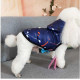 Jacket blue squirted for dogs and cats