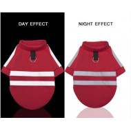 Reflective hoodie bordo for dogs and cats
