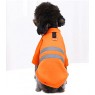 Reflective hoodie orange for dogs and cats