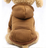 Hoodie brown for dogs and cats