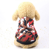 Mikina maskáčová red for dogs and cats