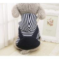 Mikina pásiková black for dogs and cats