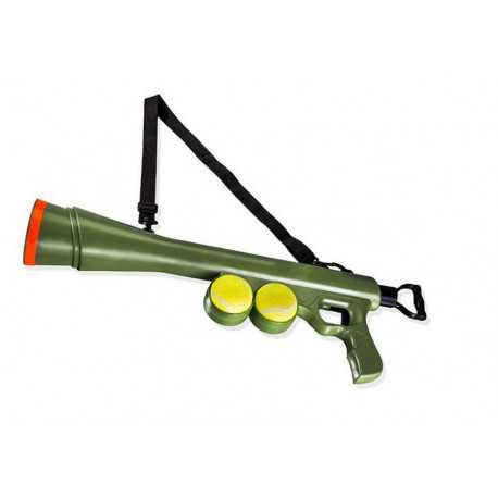 Tennis ball gun for dogs and cats