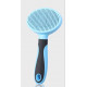 Round self-cleaning brush 21x10cm for cats