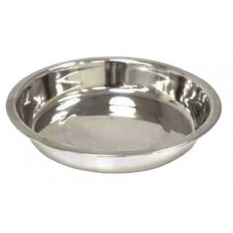 Stainless shallow bowl 35x5cm for dogs and cats