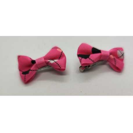 Bow clip 3.5cm-2pcs motif 23 for dogs and cats