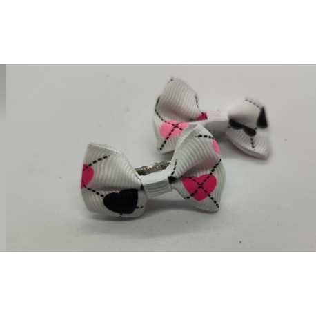 Bow clip 3.5cm-2pcs motif 24 for dogs and cats