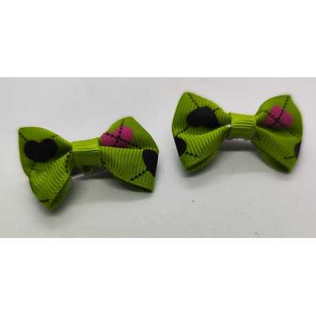 Bow clip 3.5cm-2pcs motif 25 for dogs and cats