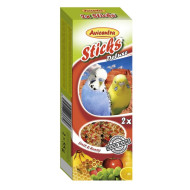 Tyčinky Deluxe pre andulky - ovocie a med 2ks pre papagáje