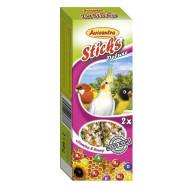 Tyčinky Deluxe pre malé papagáje- vitamín a med 2ks pre papagáje