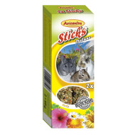 Tyčinky Deluxe pre veľké hlodavce - bylinky 2ks pre hlodavce