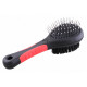 Brush double-sided black 5.5x21cm for cats