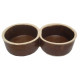 Ceramic double bowl 2x0.5l for rodents