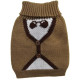 Fashion and clothes for the dog Brown Boris sweater