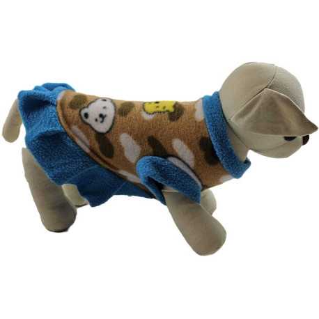 Fashion and clothes for the dog Macko flannel dress