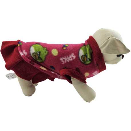 Fashion and clothes for the dog Angry birds flannel dress